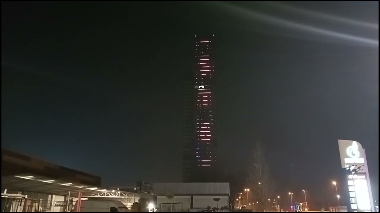 West 65 svetlosni efekti Novi Beograd HD Video (1080 p)