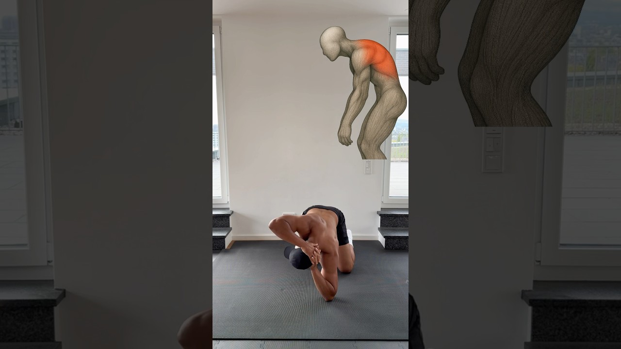 Posture Correction - 3 Exercises to improve thoracic spine mobility #posture #backpain #shorts
