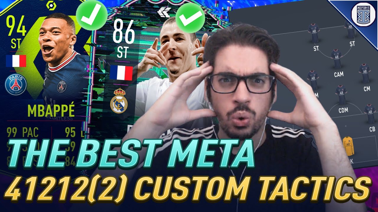 INSANE 41212(2) CUSTOM TACTICS FOR FIFA 22 ULTIMATE TEAM ELITE & FUTCHAMPS