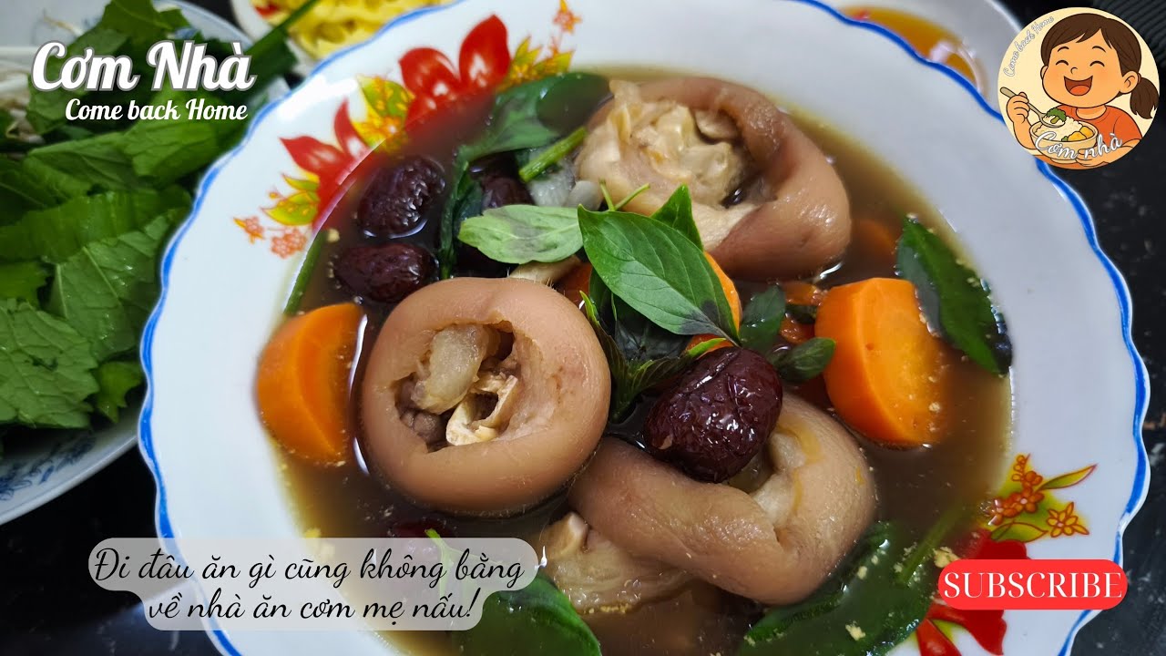 Cách nấu món giò heo hầm thuốc bắc thơm ngon không bị đắng | Cơm Nhà - Come back Home #comnha