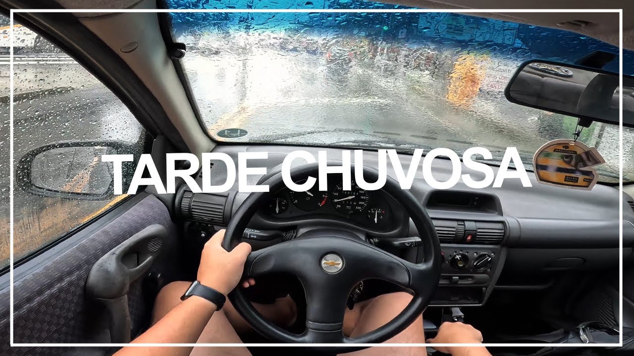 DIRIGINDO em UMA TARDE CHUVOSA [4K] | CORSA WIND - POV