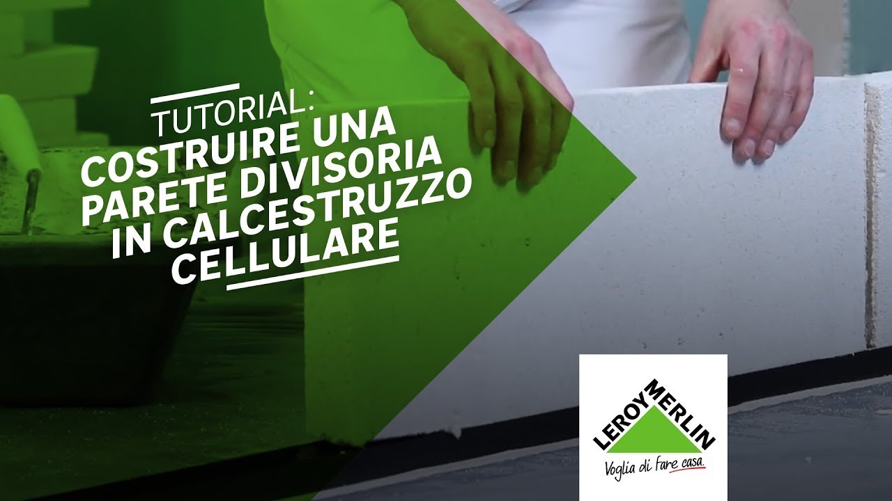 Gasbeton: costruire una parete divisoria in calcestruzzo cellulare