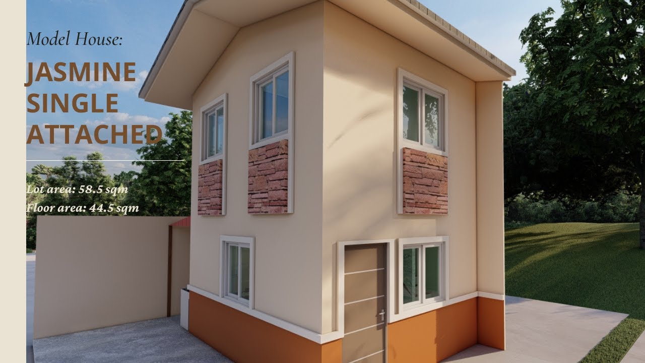 Jasmine Single Attached Axeia | Interior Design | 2 Bedrooms | 3D Model | Affordable Housing