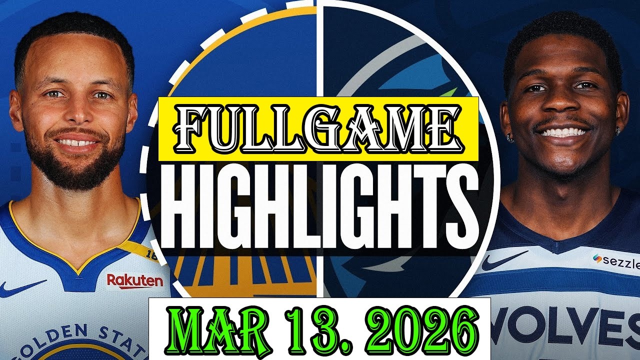 Golden State Warriors vs Minnesota Timberwolves FULLGAME Qtr Mar 13.2026 Highlights | NBA hightlight