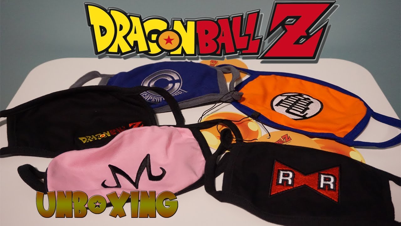 LAS MASCARILLAS de DRAGON BALL | MERCHANDISING | UNBOXING de COMPRAS DRAGON BALL