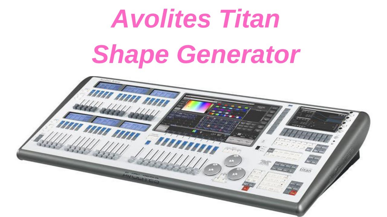 Avolites Titan Shape Generator - Türkçe anlatım - English Subtitle