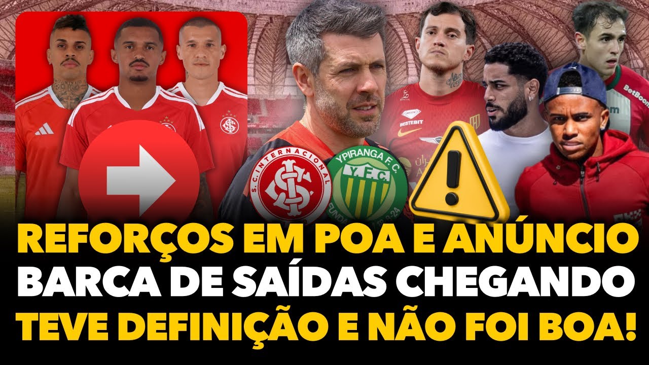 🔴🚨⚠️ DOIS REFORÇOS JÁ ESTÃO EM POA E INTER VAI ANUNCIAR, OTÁVIO, FASSON, BARCA DE SAÍDAS E NOVIDADE