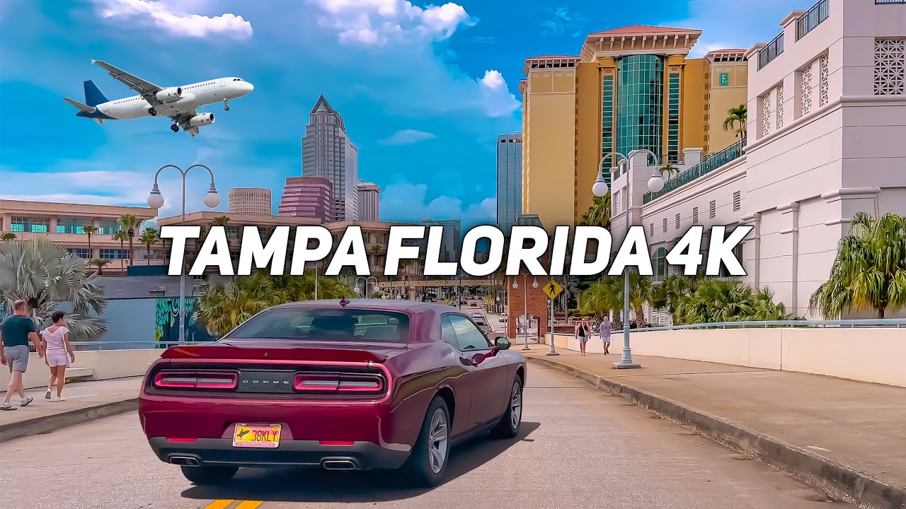 DRIVING TOUR 4K CLEARWATER FLORIDA - TAMPA FLORIDA