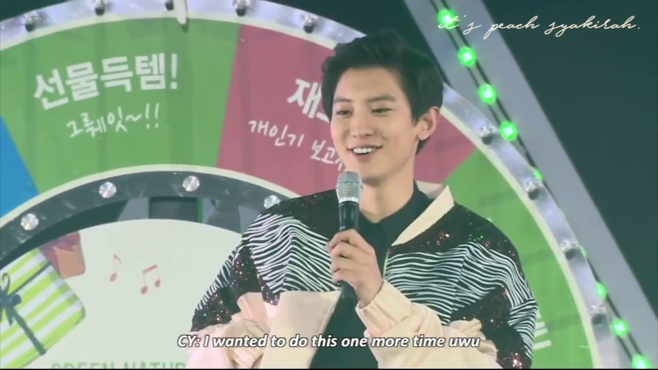 [ENG SUB] 180203 Chanyeol's Cute Suffering at Nature Republic Fan Festival