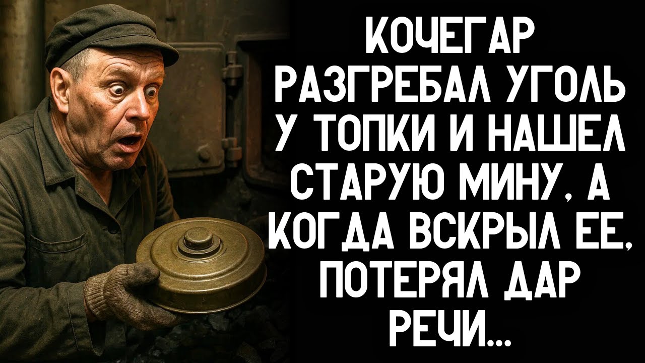 Кочегар разгребал уголь у топки и нашел старую мину, а когда вскрыл ее, потерял дар речи...