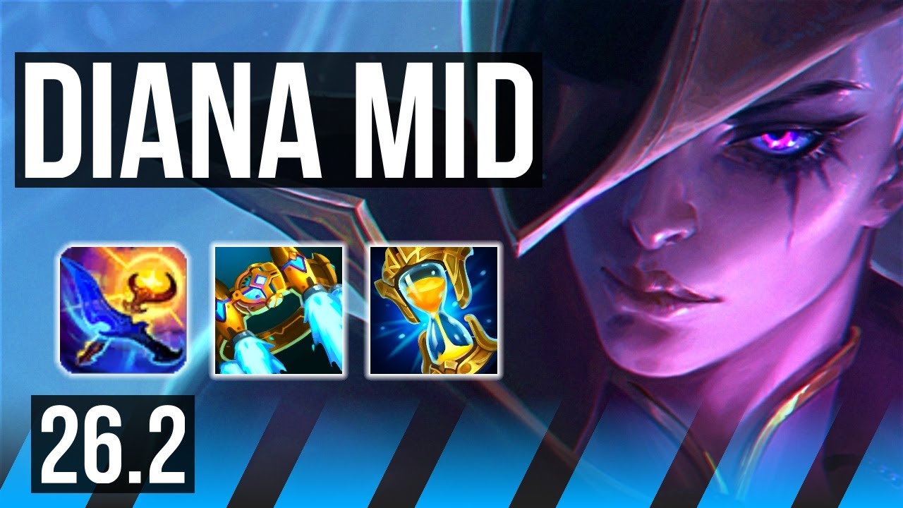DIANA vs YASUO (MID) | EUW Diamond | 26.2