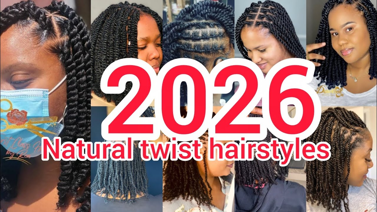 2026 Natural twist hairstyles for black women | Twist braids styles you will love in 2026 | Twists
