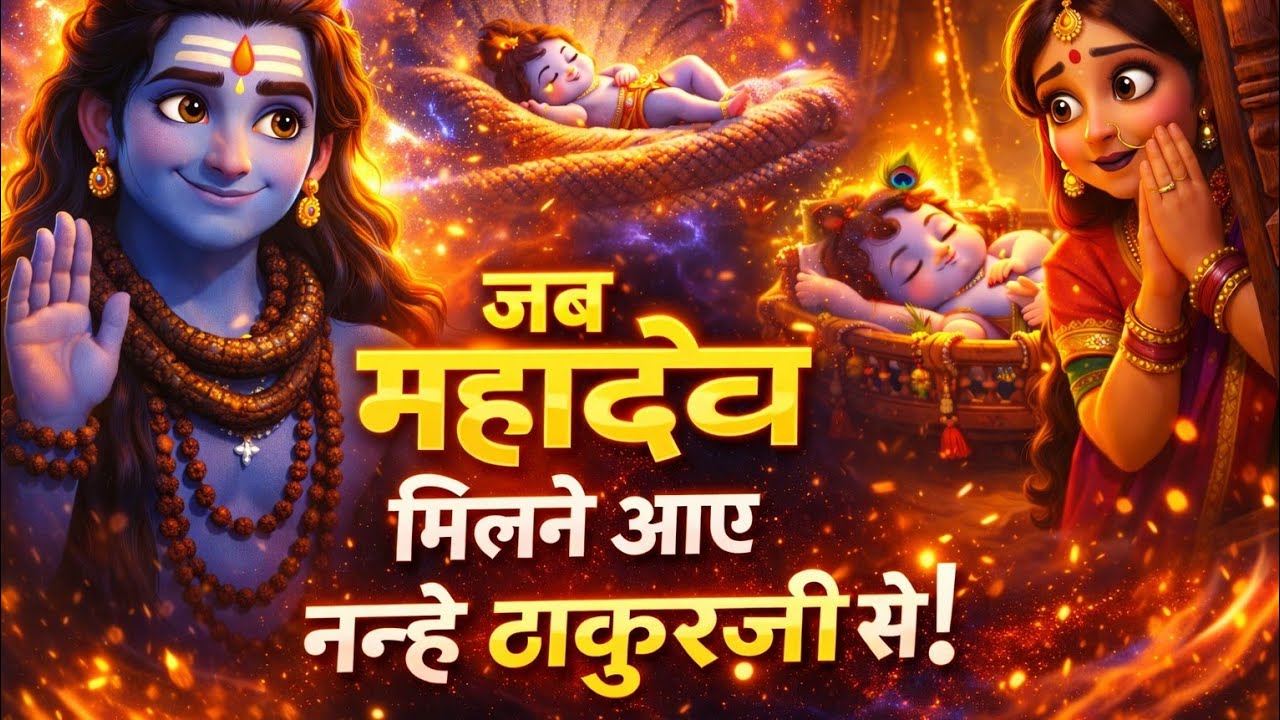Kya hua jab Mahadev aaye Thakur ji se milne || जब महादेव ठाकुर जी से मिलने आये 💛✨#Bhaktipath 