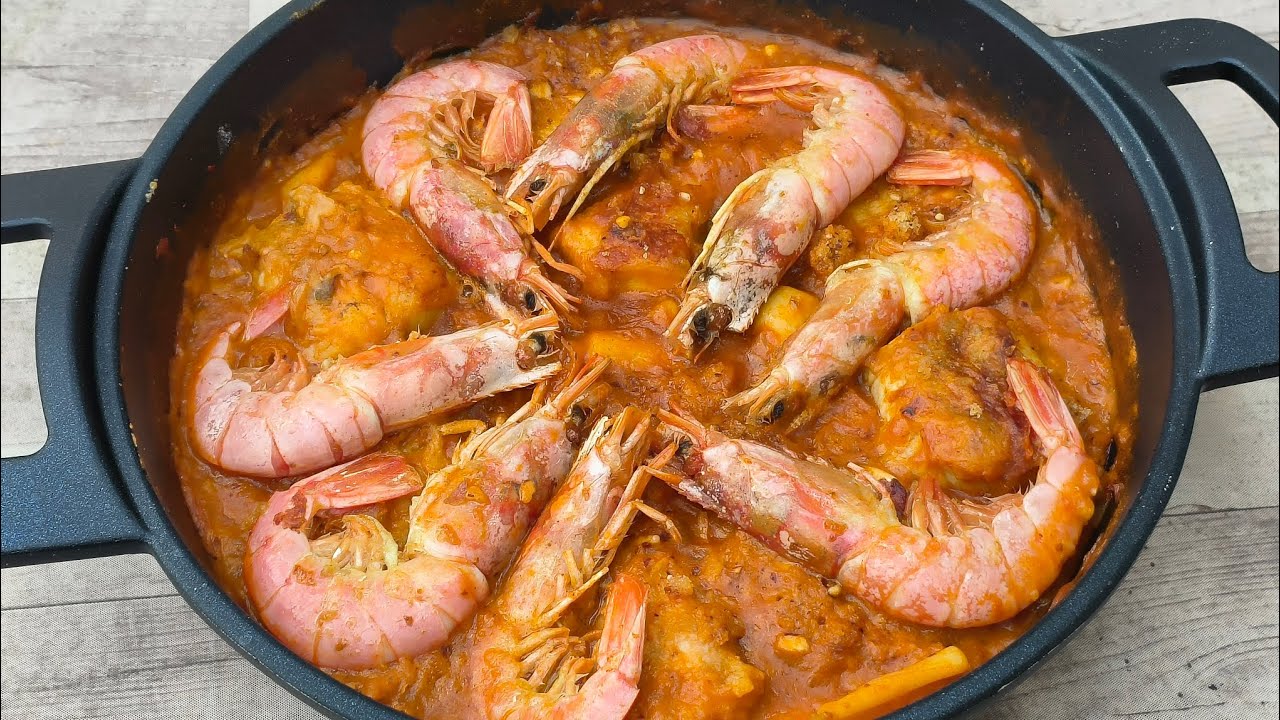 ZARZUELA DE PESCADO Y GAMBONES 