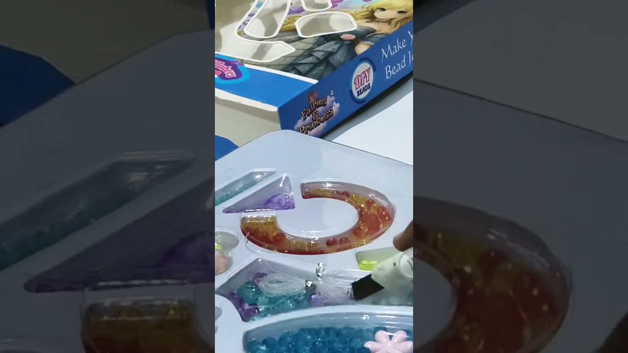 Unboxing Cute Bead Jewellery Set😀😜!!💜🩷