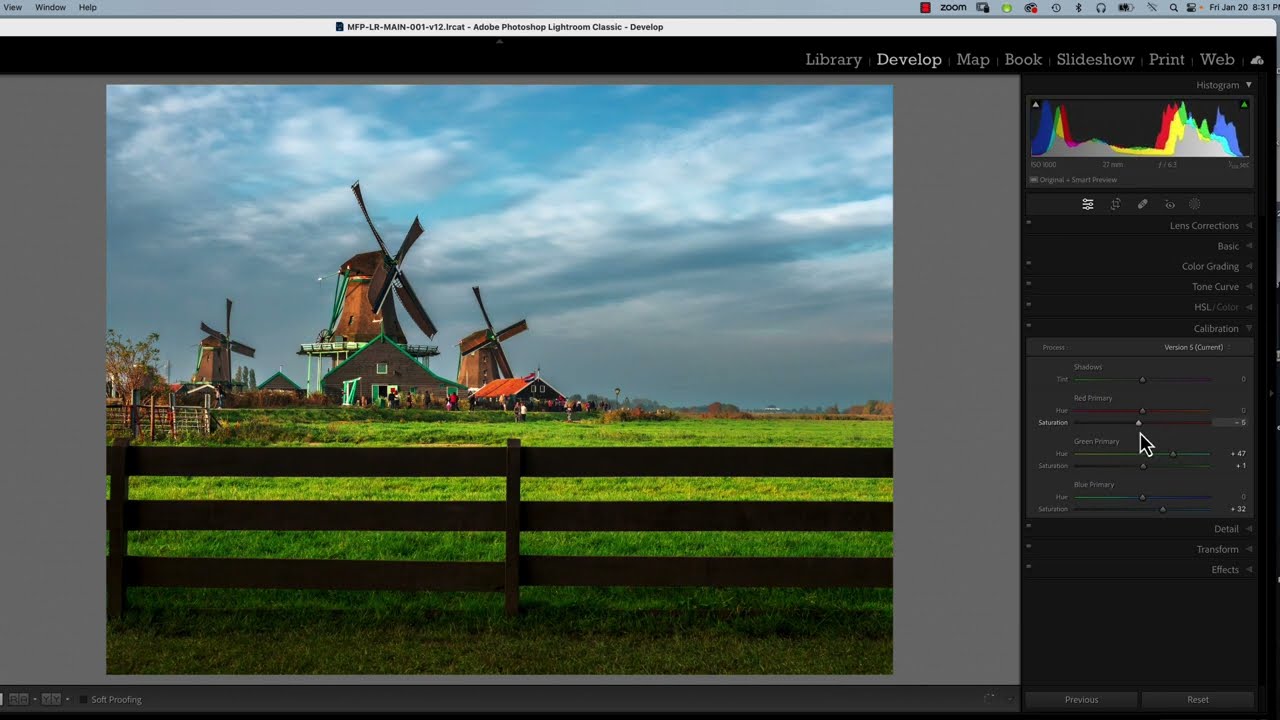 Lightroom Sky Masking Refinement and Color Calibration