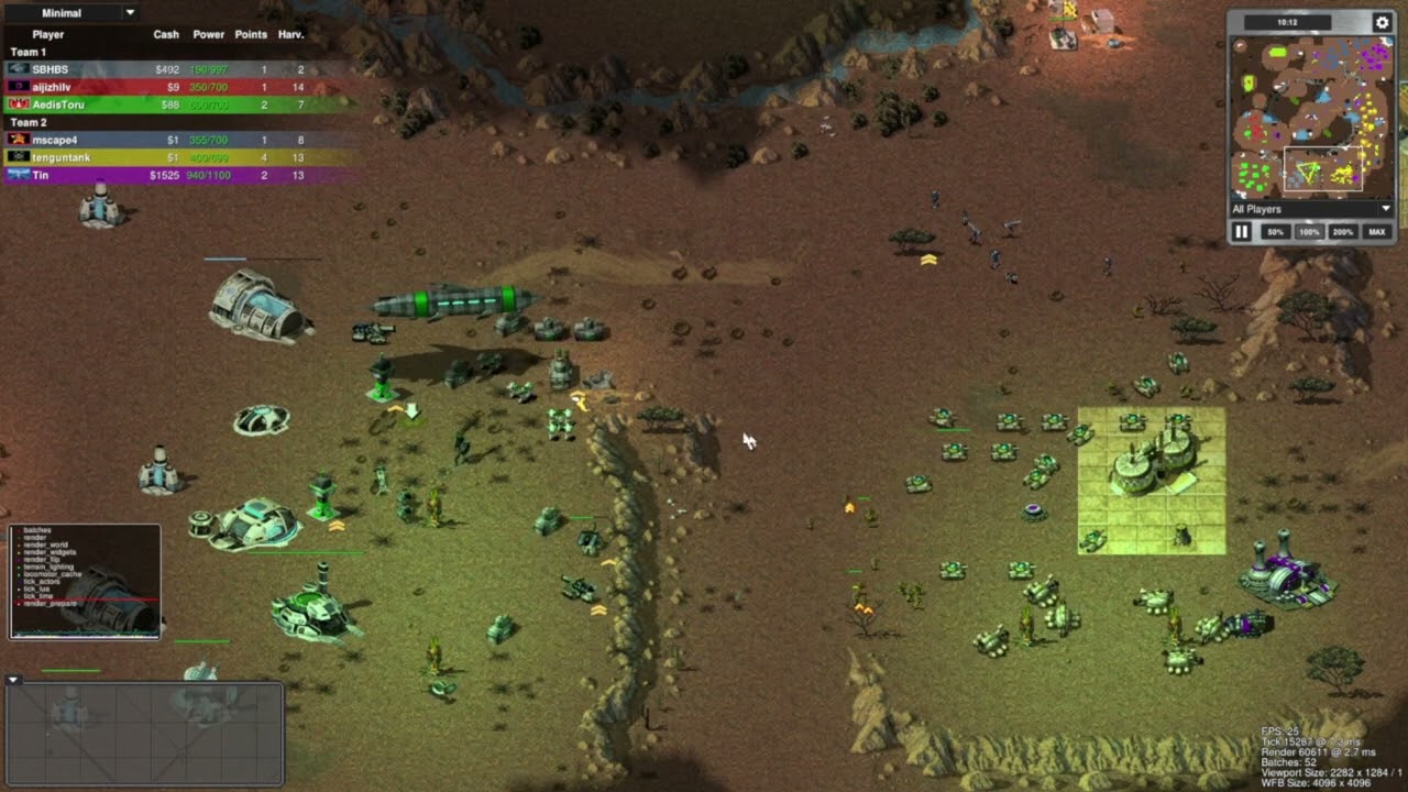 OpenRA Cameo   Team Battle #2 Starcraft, Red Alert 2, C&C