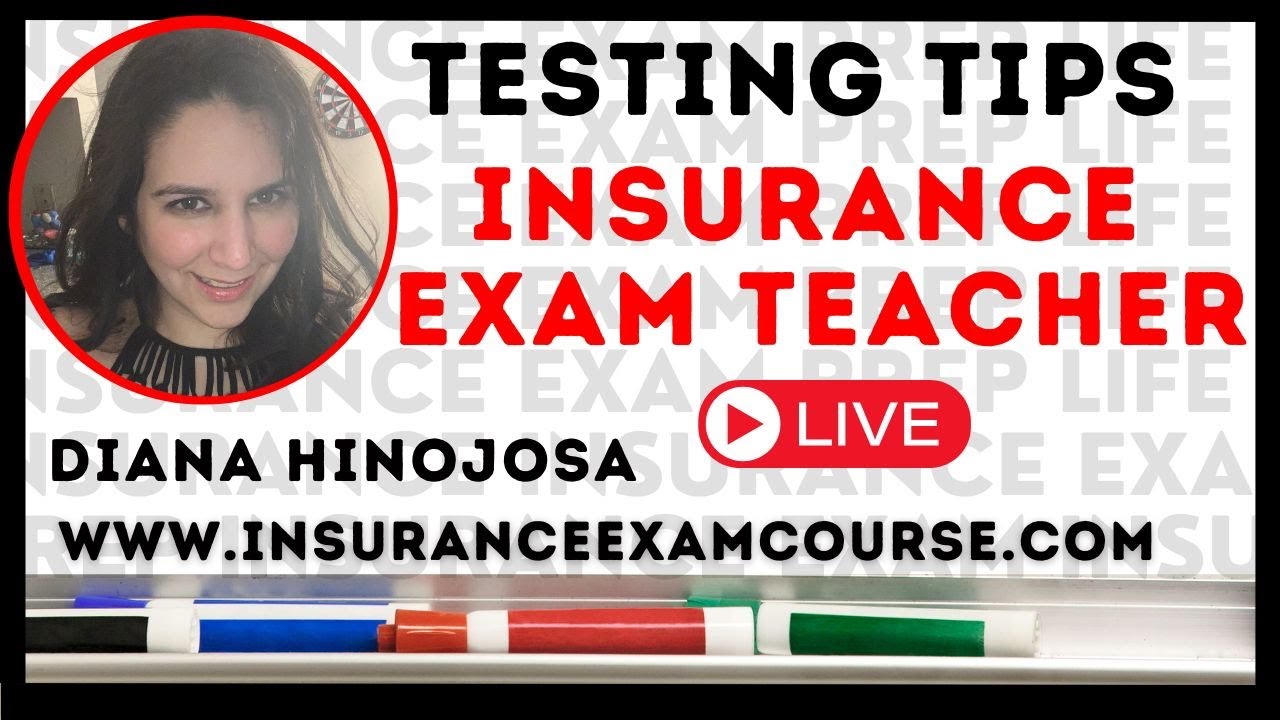 Insurance Exam Testing Tips. Insurance Exam Teacher LIVE. #insuranceexamprep #insuranceexam