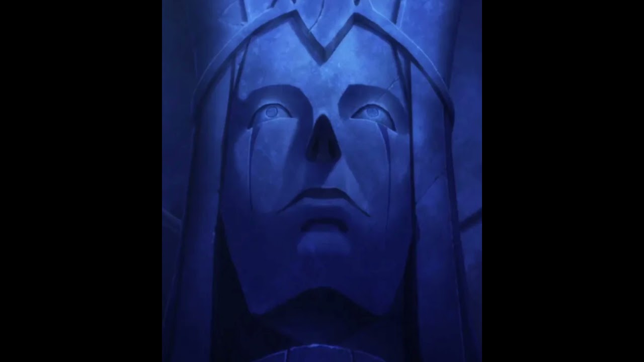 solo leveling god statue evil smile