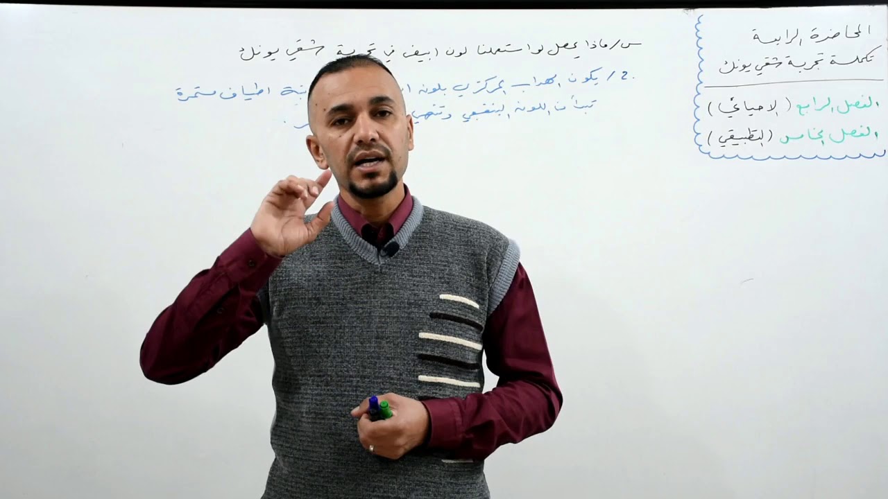 محاضرة رقم 4 / تكملة شرح تجربة شقي يونك /  الفصل الرابع / فيزياء السادس العلمي