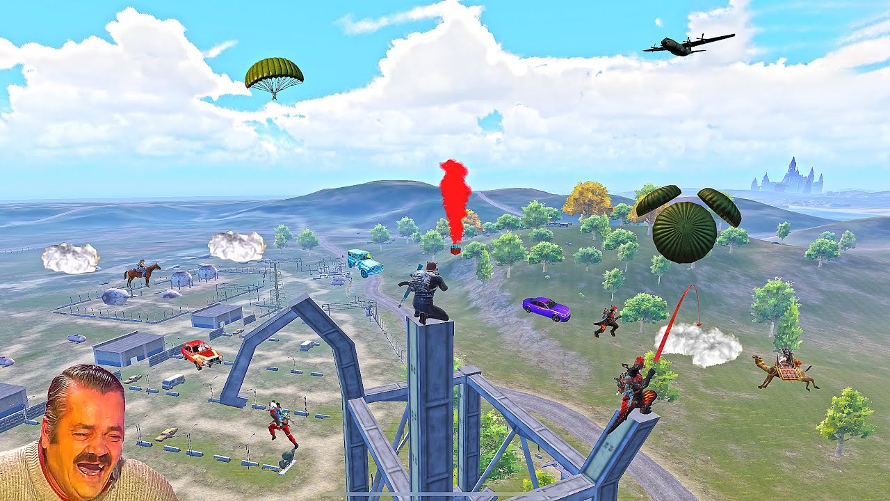 Tower Camping 1000 IQ 😱😱 PUBG MOBILE FUNNY MOMENTS 😂