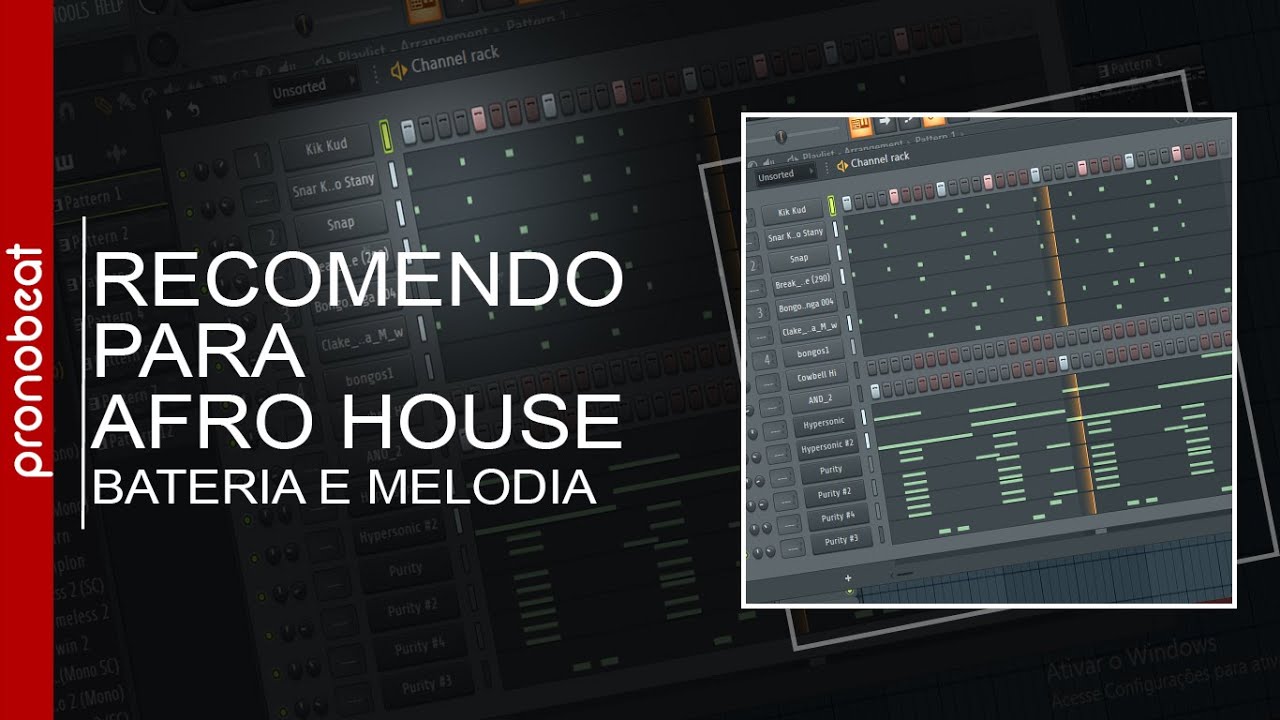 Recomendo Para Afro House Base e Melodia   l FL Studio Tutorial Afro House