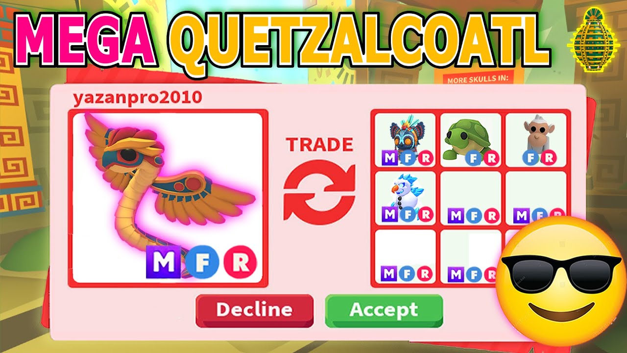 I TRADED *NEW* MEGA QUETZALCOATL 🔥🐍 (FROM AZTEC EGG) IN ADOPT ME 🔥 (Roblox)