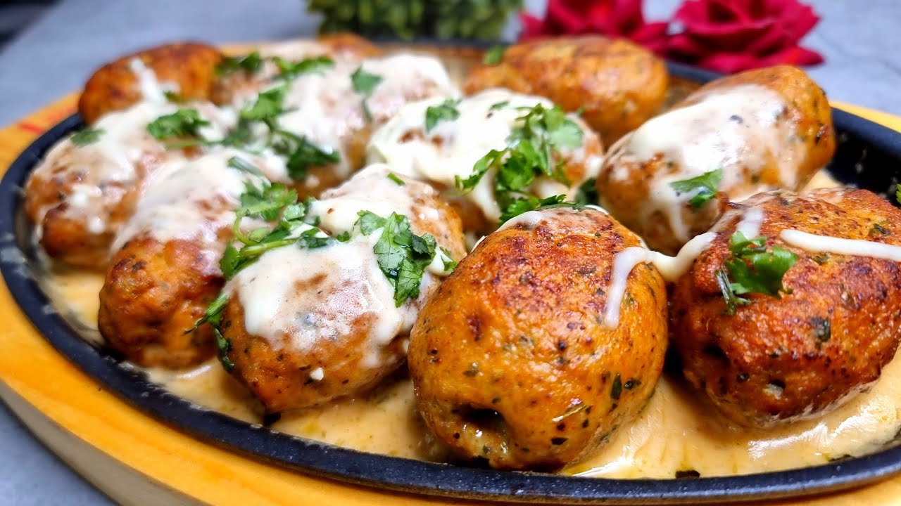 Easy And Cheesey Gola Kabab Sizzler ❤️ | Chicken Gola Kabab Sizzler❤️| Ramadan 2023