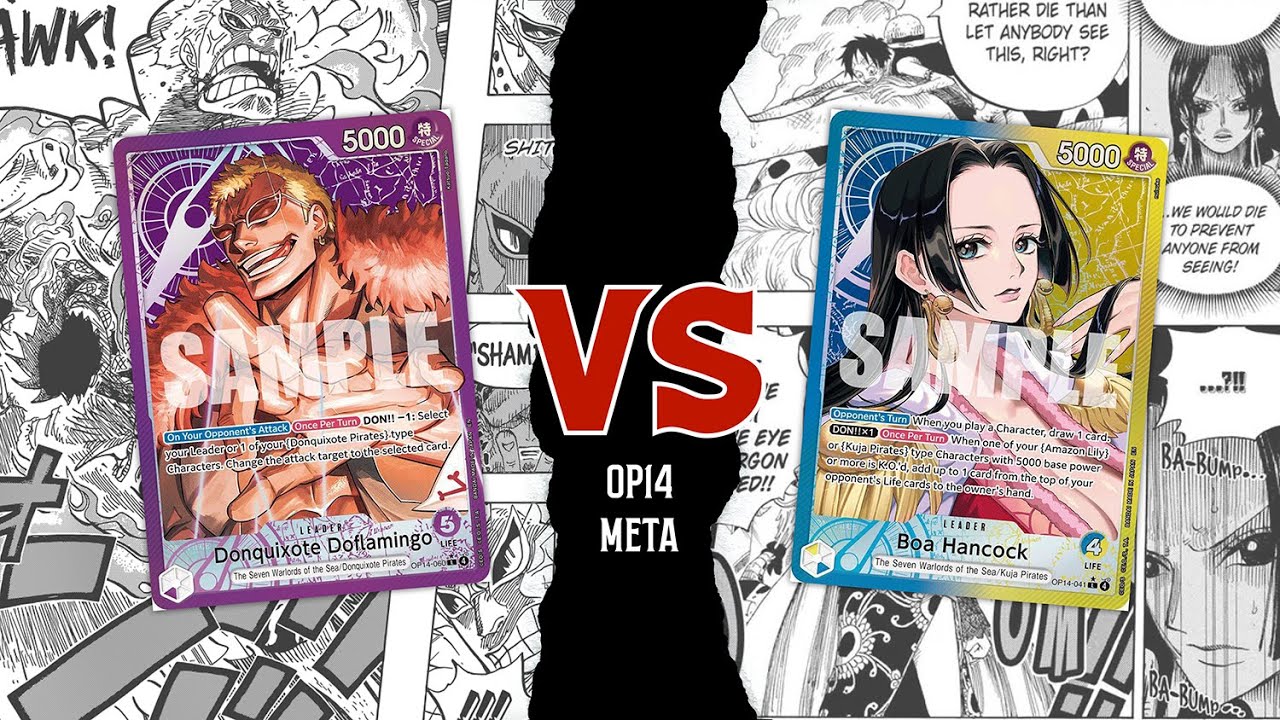 (OP14) Purple Doflamingo vs Blue/Yellow Boa Hancock