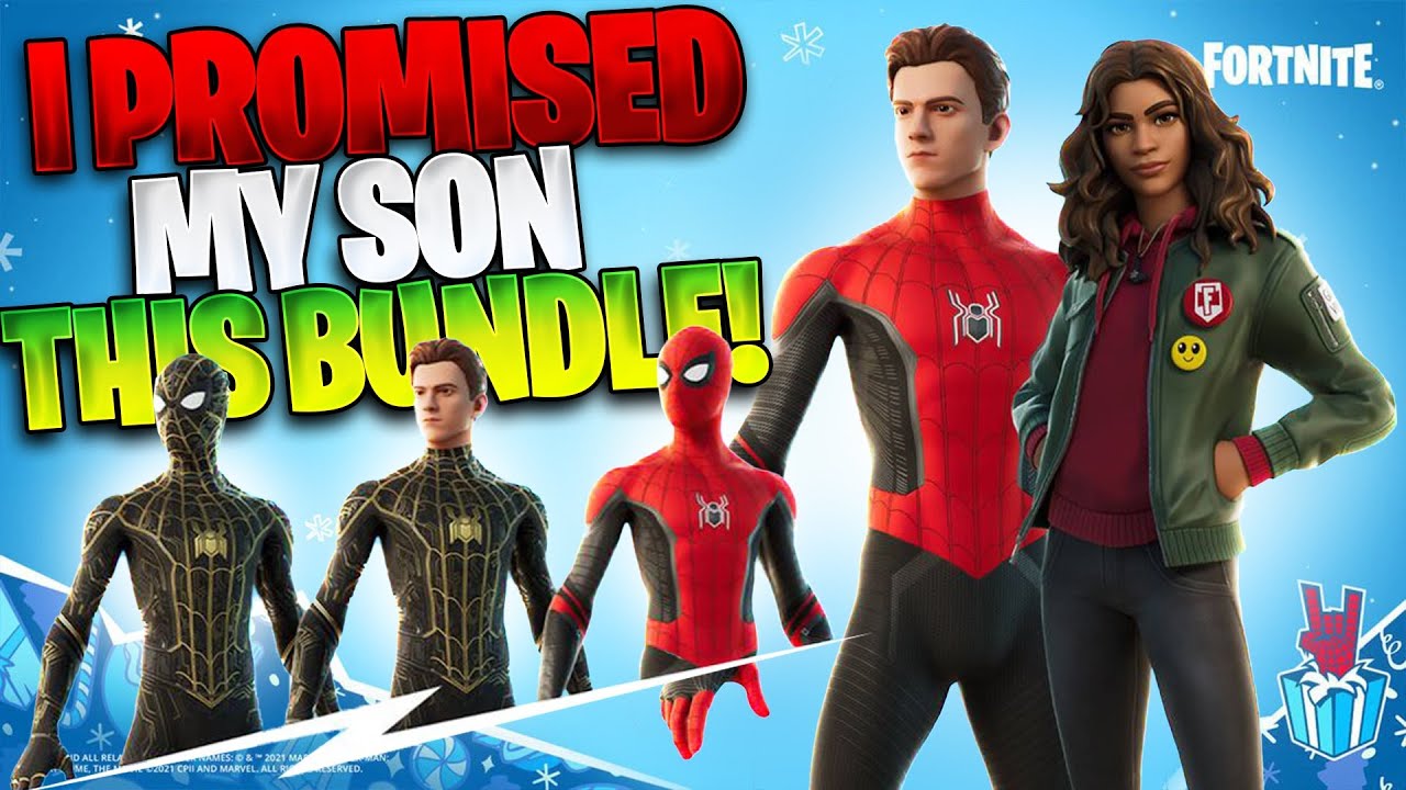 I Promised My Son The SPIDERMAN No Way Home Bundle IF He Got A CROWNED Victory Royale!