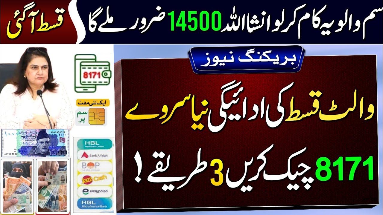 BISP Wallet Payment 2026 | 8171 Eligibility Check 3_Process | BISP New Registration? Dynamic Survey 