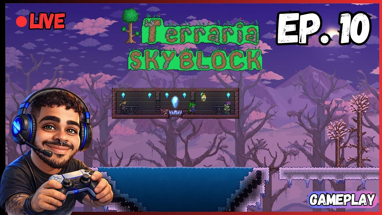 TERRARIA 1.4.5 — Como Sobreviver no Céu? Primeira Vez no Skyblock! #10