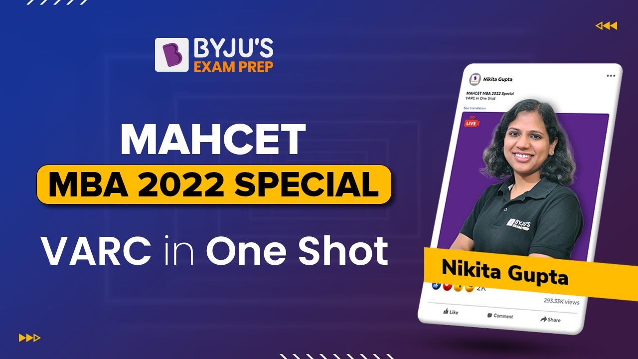 MAH CET MBA 2022| Verbal Ability and Reading Comprehension in One Shot |Ace MBA CET Revision |BYJU'S