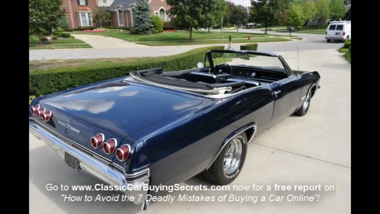 1965 Chevy Impala SS Convertible Classic Muscle Car for Sale in MI Vanguard Motor Sales
