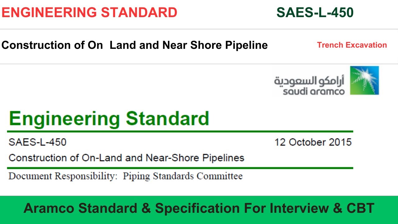 SAES-L-450 Pipeline Shoering: Detailed Overview and Installation Guide Saudi Aramco Standard