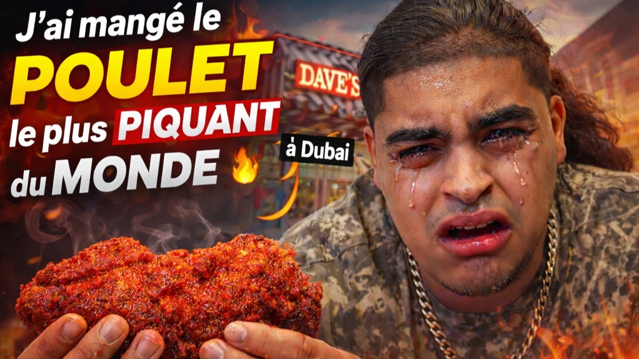 J'AI MANGÉ LE POULET LE PLUS PIQUANT DU MONDE (Je suis parti à l'hôpital) VLOG A DUBAI #1