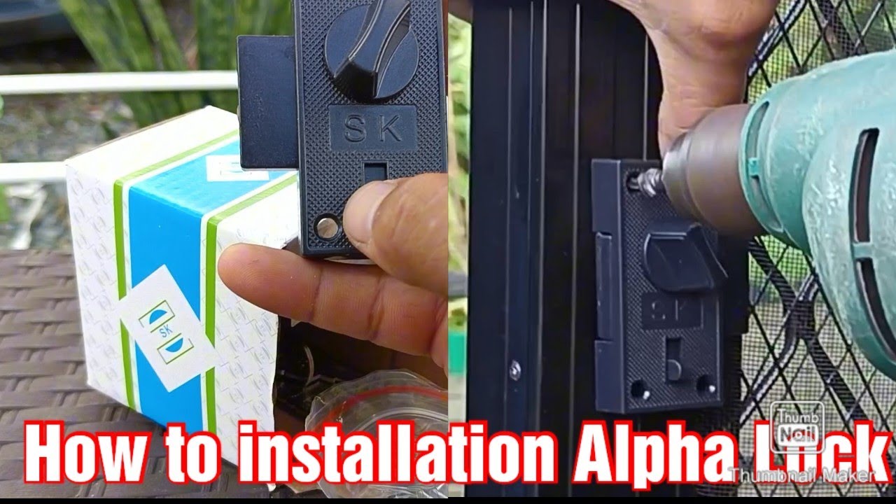 Tutorial Pano ikabit ang Alpha Lock / how to installation Alpha Lock /