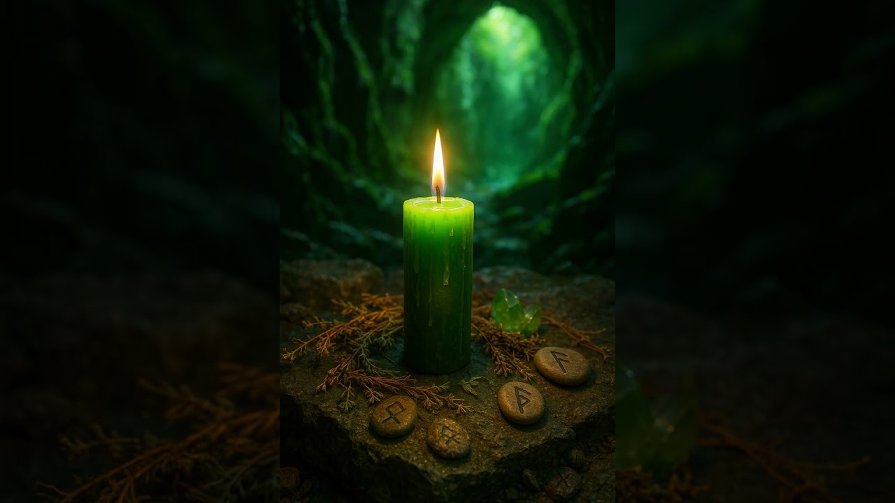 5 Minutes Green Candle Meditation