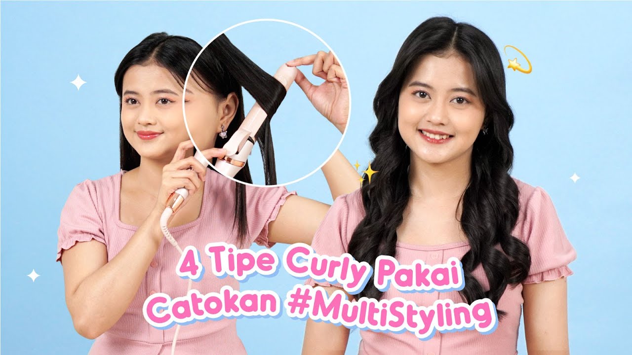 4 Curly Looks dengan Catokan MultiStyling Sagitarius Hair Styler | NVMEE