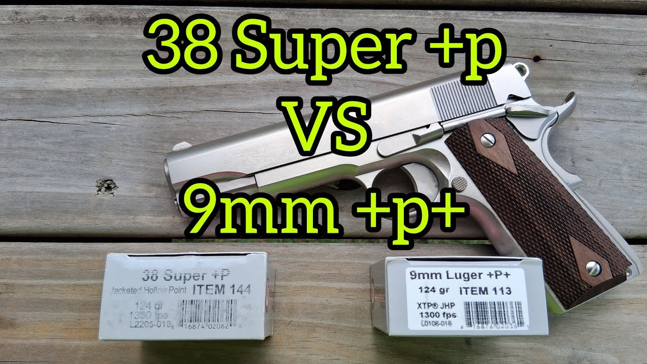 Tisas Stakeout 38 Super +p vs 9mm +p+