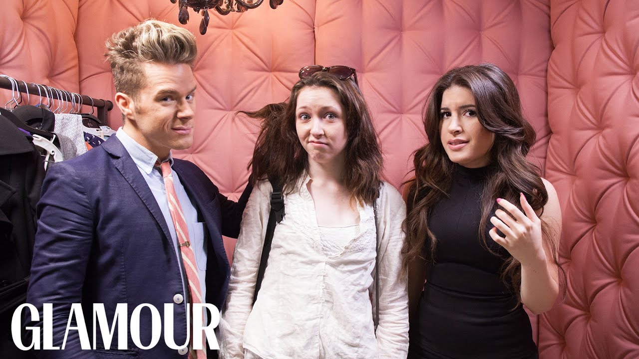 A Sleek Ponytail and Makeup Turns a Mess into a Model - Elevator Makeover |Style & Beauty| Glamour