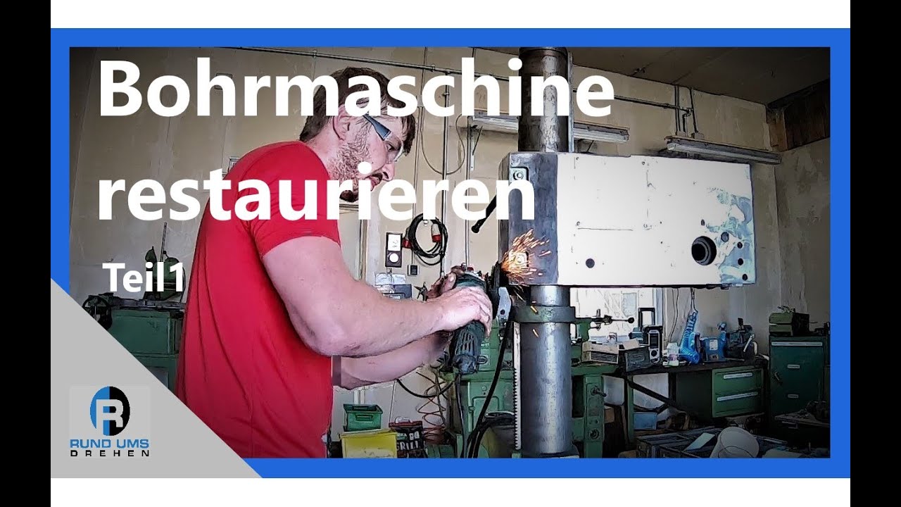 Bohrmaschine restaurieren, demontieren und lackieren - Teil 1