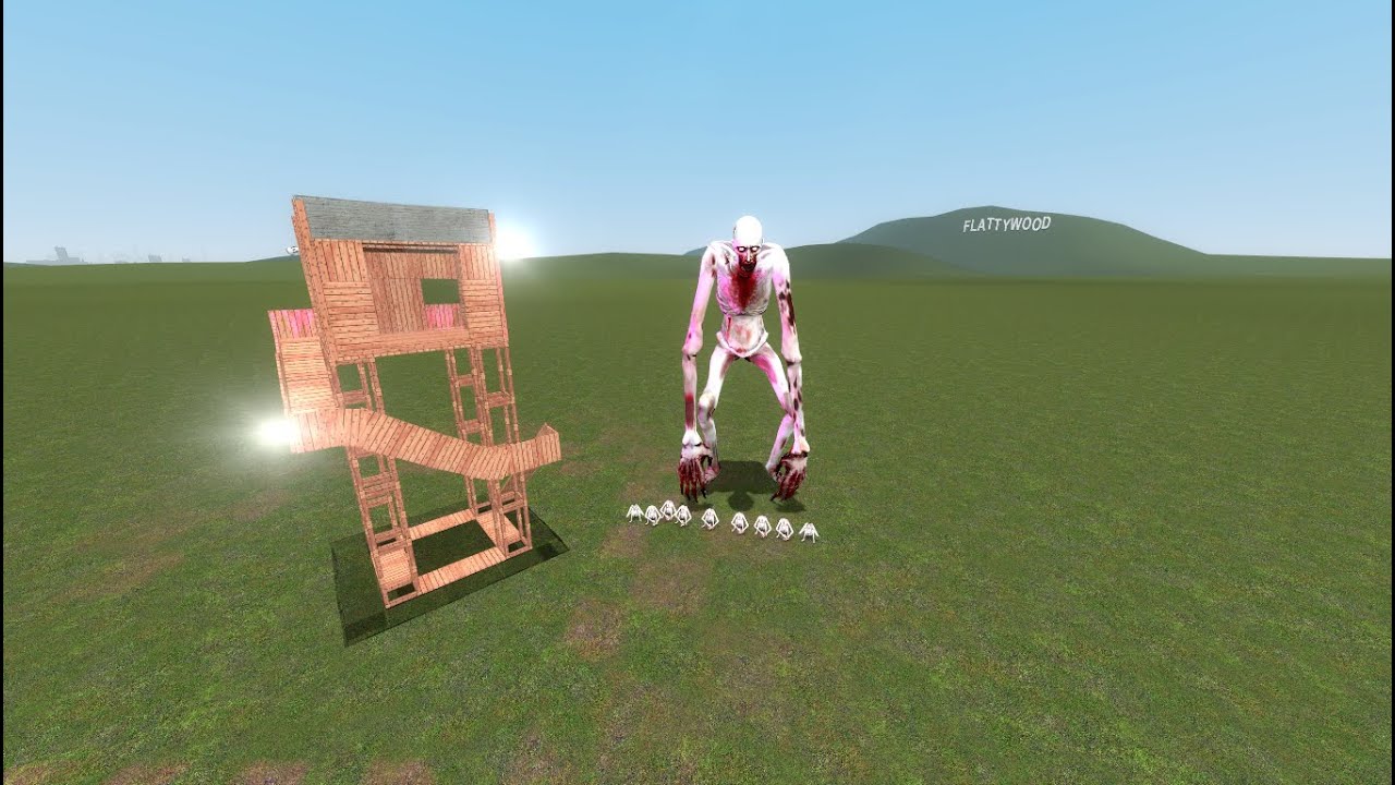cursed SCP - 096 army vs Ternminater - Garry`s Mod