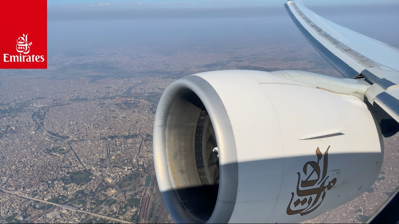 INSANE GE90 Startup + Full Power Takeoff | Emirates B777-300ER | Lahore to Dubai | Engine View | 4K