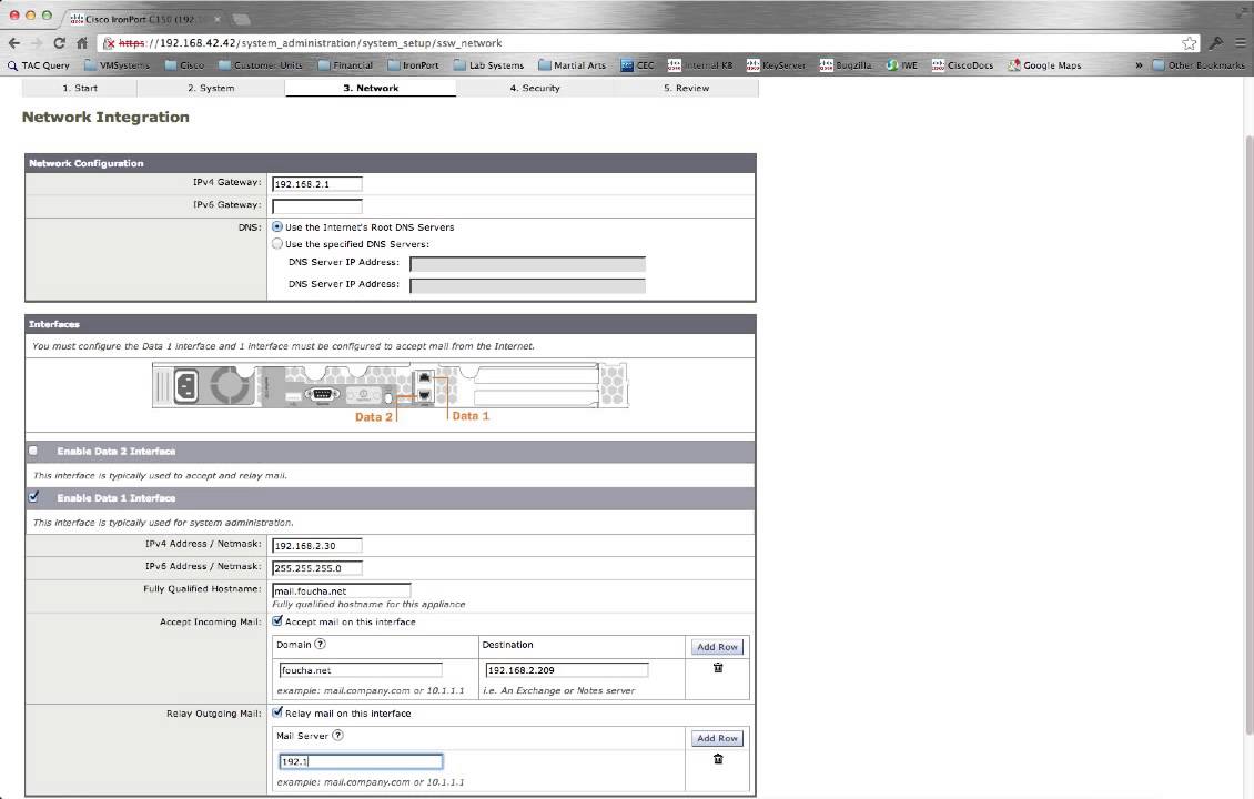 Cisco Email Security Appliance - Startup Wizard