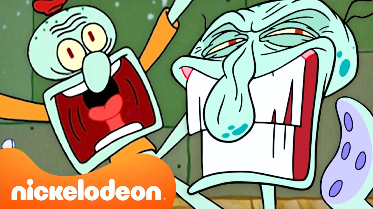 Губка Боб | Сквидвард ведет себя странно в течение 30 минут подряд 😭 | Nickelodeon Cyrillic