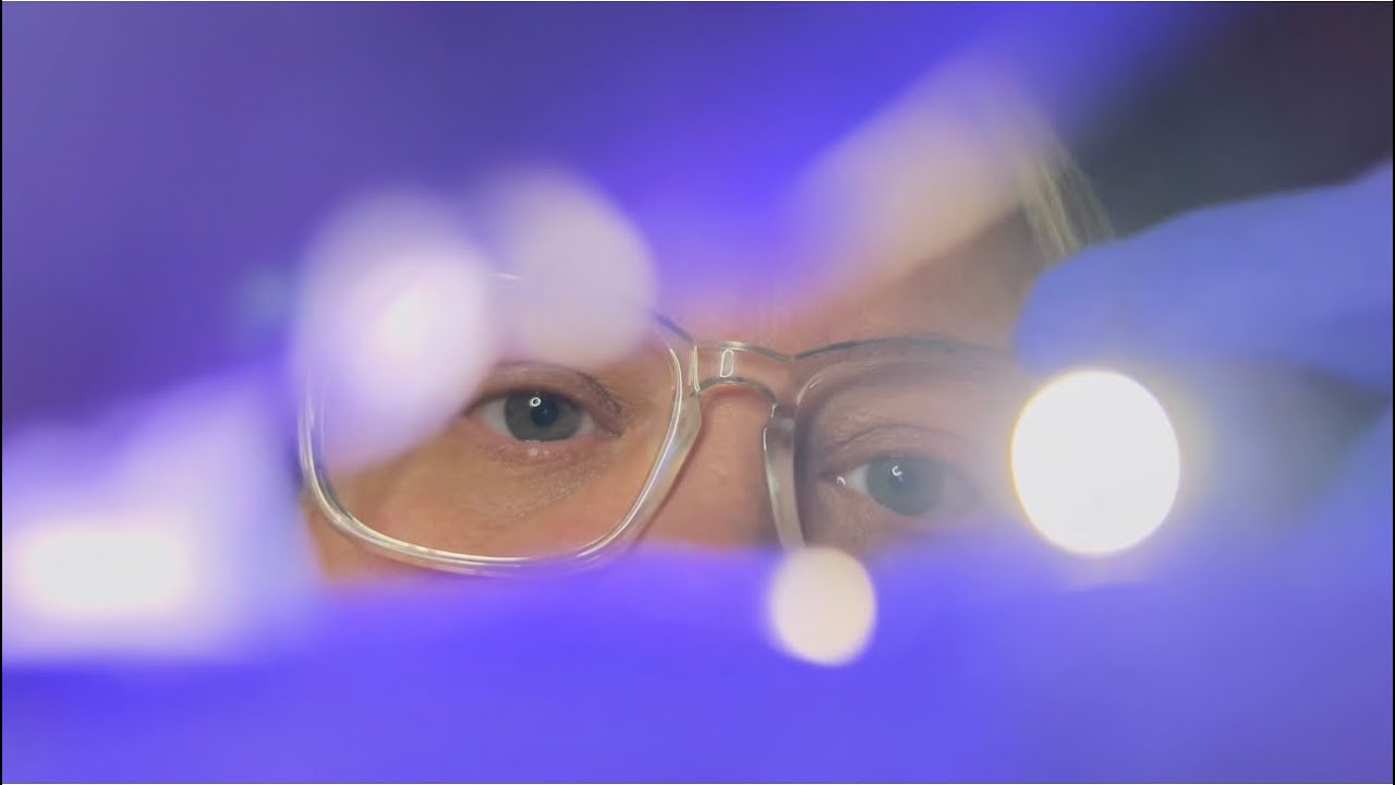 ASMR Detailed Cranial Nerve & Eye Exam | Light & Visual Triggers | Medical Doctor Exam Roleplay