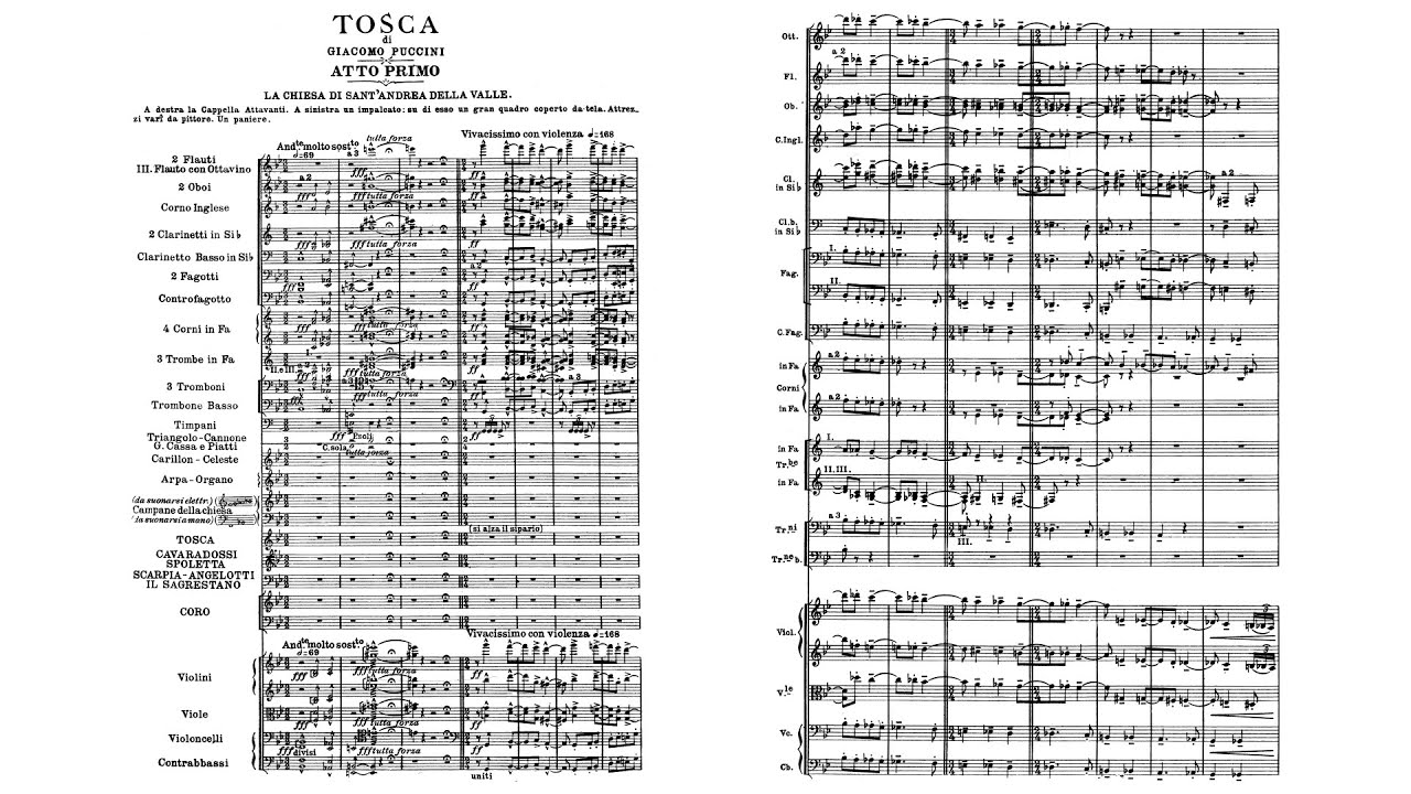 Giacomo Puccini - Tosca (Audio + Full Score)