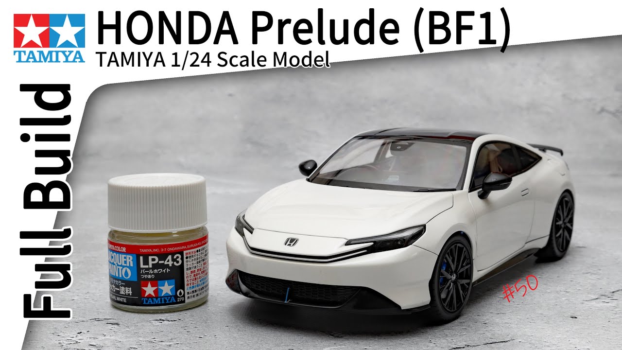 【カーモデル 】Full Build  TAMIYA HONDA Prelude BF1 : 1/24 scale model car