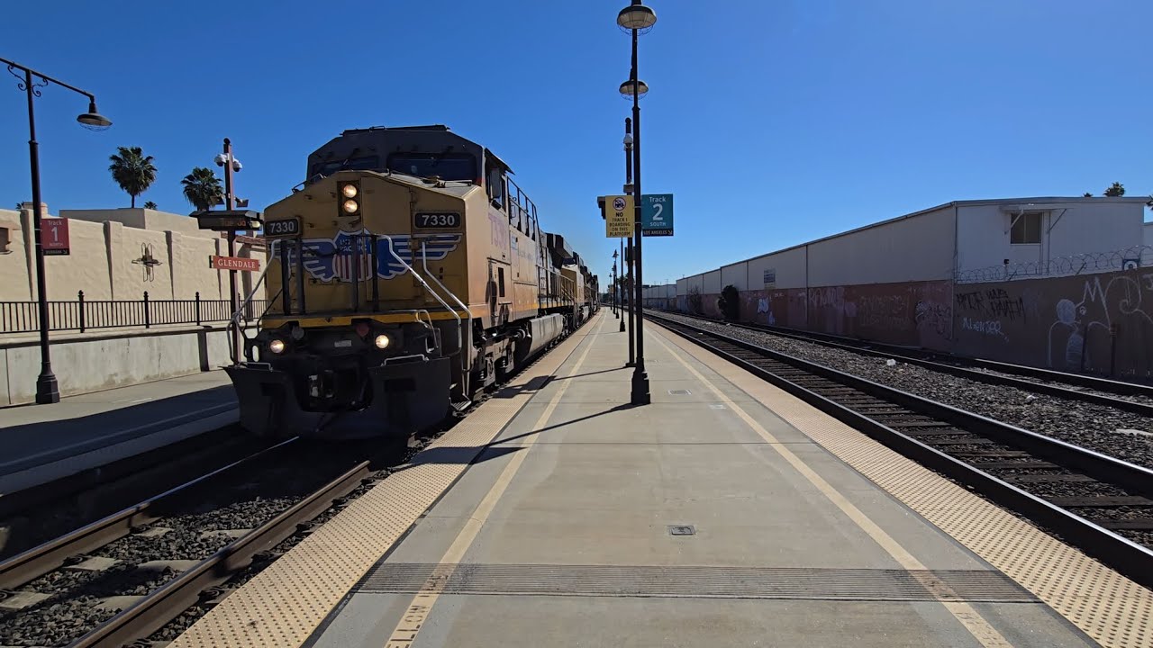 A3 And Union Pacific Freight Train